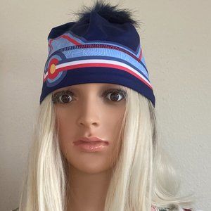 Krimson Klover Mile High HAT Beanie Colorado Removable Pom Pom New